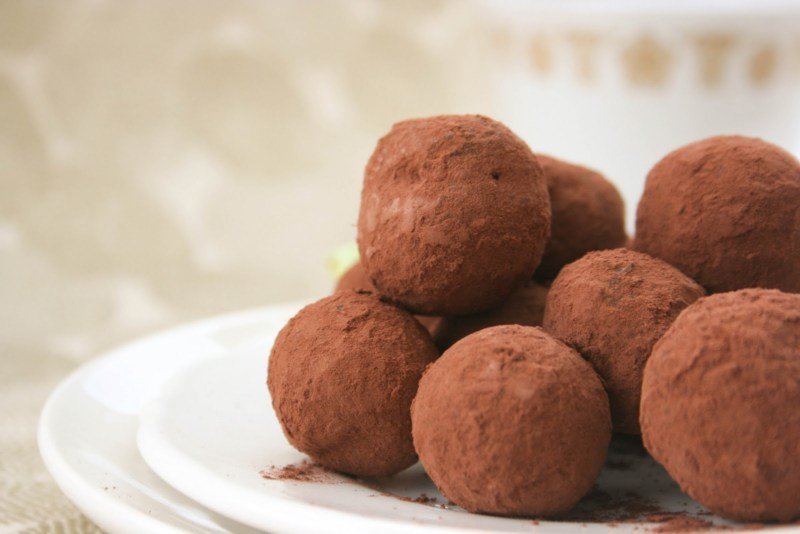 recetas navideñas trufas de chocolate